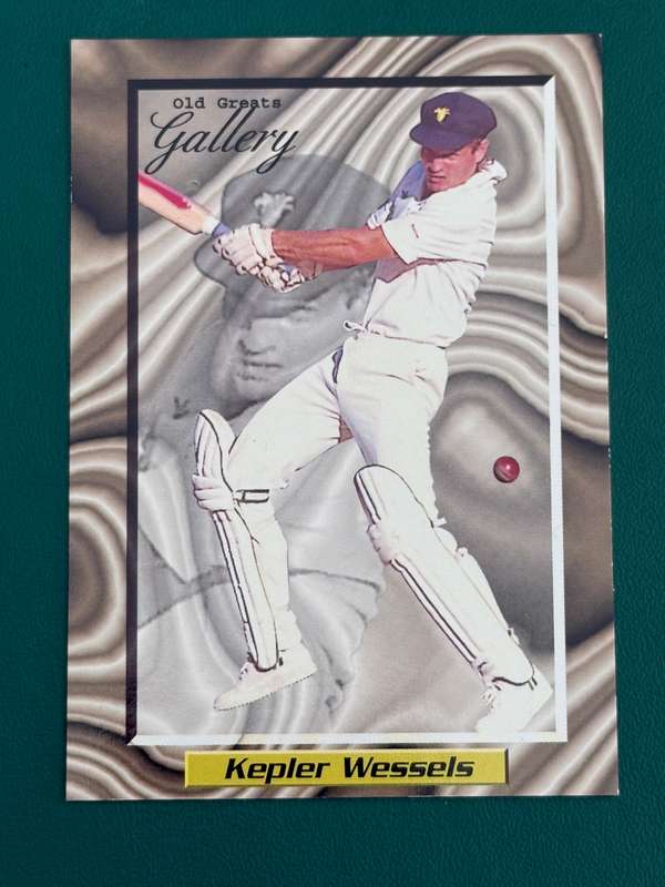Cricket Card - Kepler Wessels 1996 Sports Deck Old Great Gallery Cricket Card