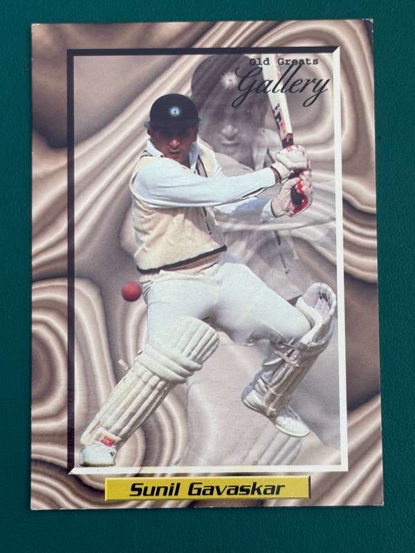 Cricket Card - Sunil Gavaskar 1996 Sports Deck Old Great Gallery Cricket Card