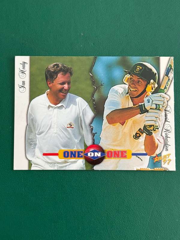 Cricket Card - Ian Healey/Dave Richardson 1997 Select Cricket Card