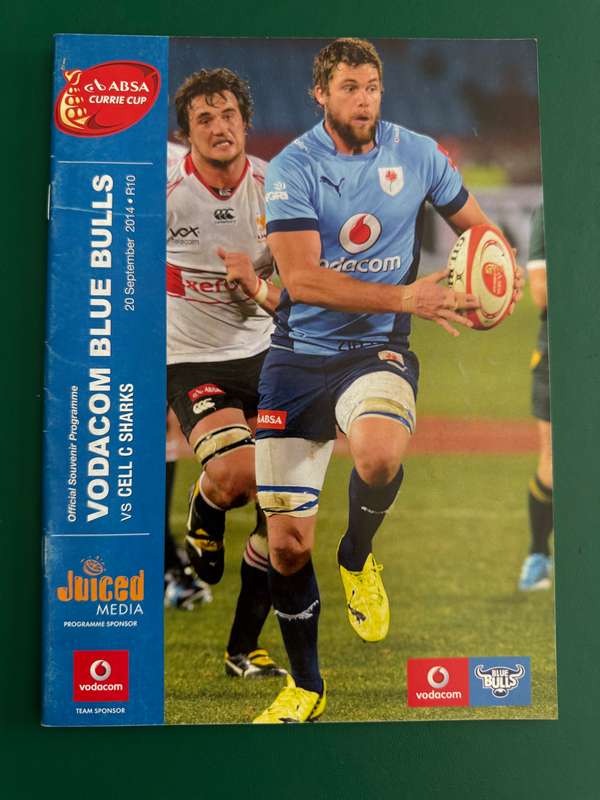 Rugby Programme - Bulls vs Sharks 20/09/2014