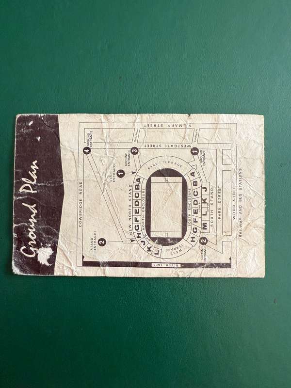 Rugby Ticket - Wales vs South-Africa 24/01/1970