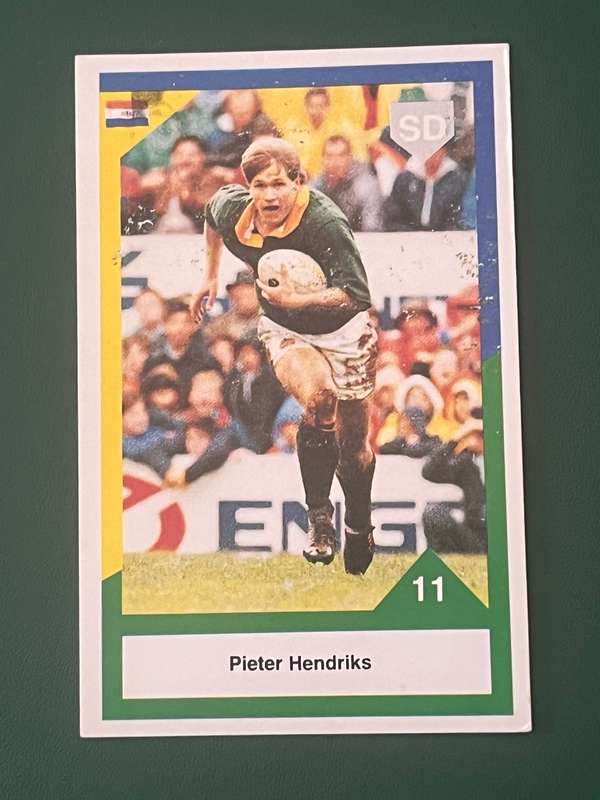 Rugby Card - Pieter Hendriks 1992 Sports Deck Rugby Card