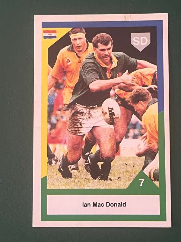 Rugby Card - Ian MacDonald 1992 Sports Deck Rugby Card