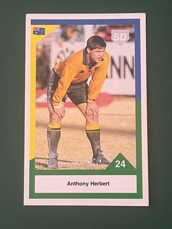 Rugby Card - Anthony Herbert 1992 Sports Deck Rugby Card