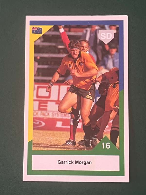 Rugby Card - Garrick Morgan 1992 Sports Deck Rugby Card