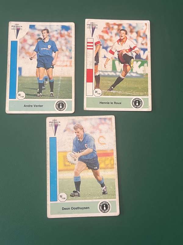 Rugby Cards - 3 * 1993 Sports Deck Rugby Cards