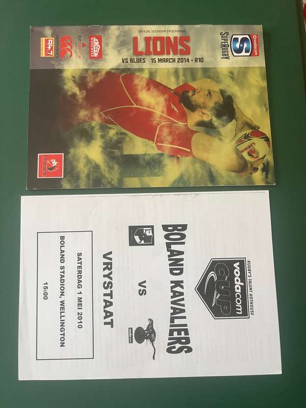 Rugby Programmes - 2 * 2010 Rugby Programmes