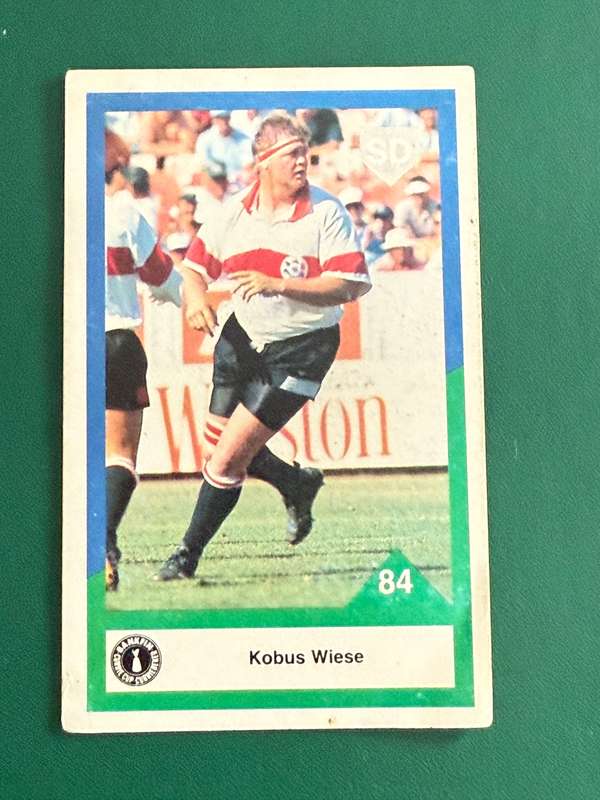 Rugby Card - Kobus Wiese 1992 Sports Deck Rugby Card