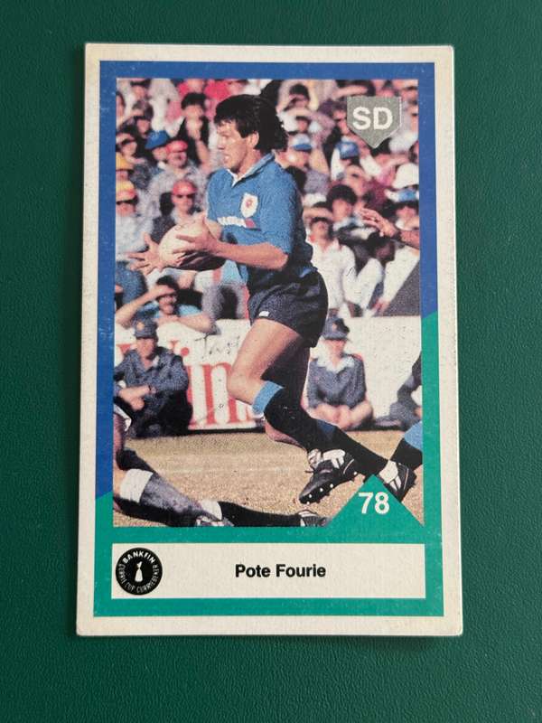 Rugby Card - Pote Fourie 1992 Sports Deck Rugby Card