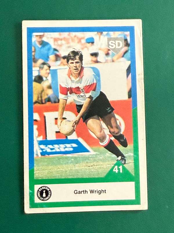Rugby Card - Garth Wright 1992 Sports Deck Rugby Card