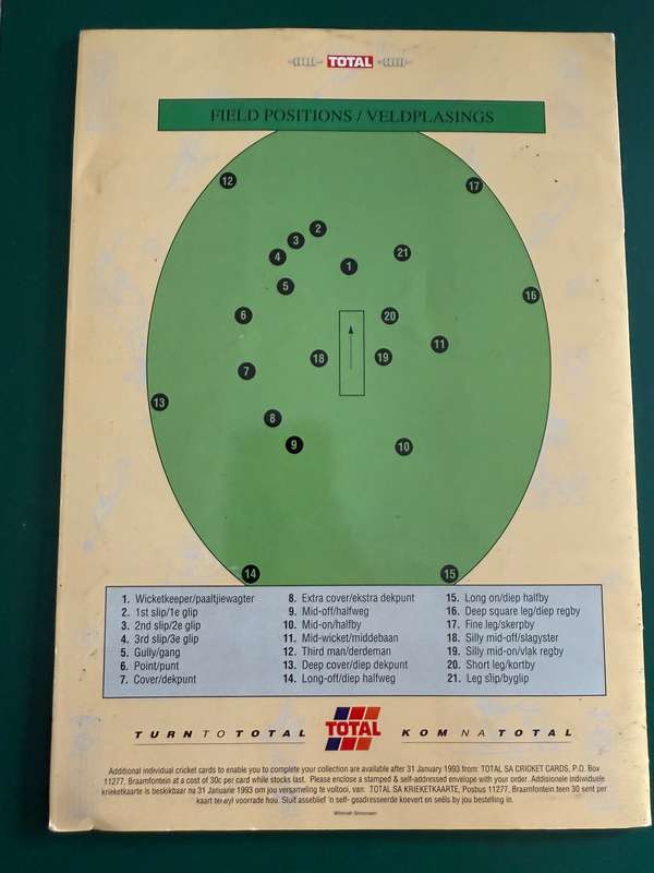 Cricket Album - 1992 Total Cricket Album and Tour Guide