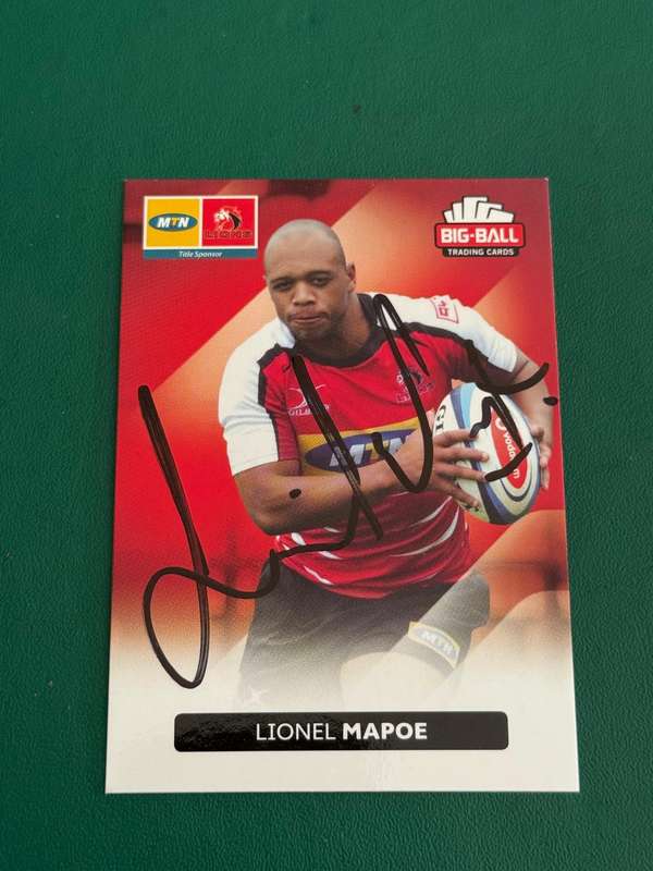 Rugby Card  *SIGNED* Lionel Mapoe 2012 Big Ball Rugby Card