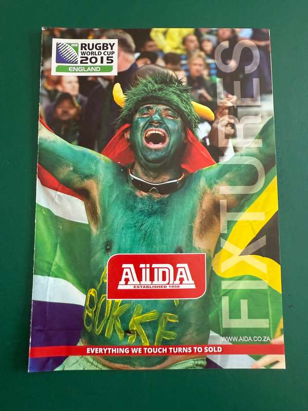 Rugby Itinerary - 2015 Rugby World Cup issued by Aida