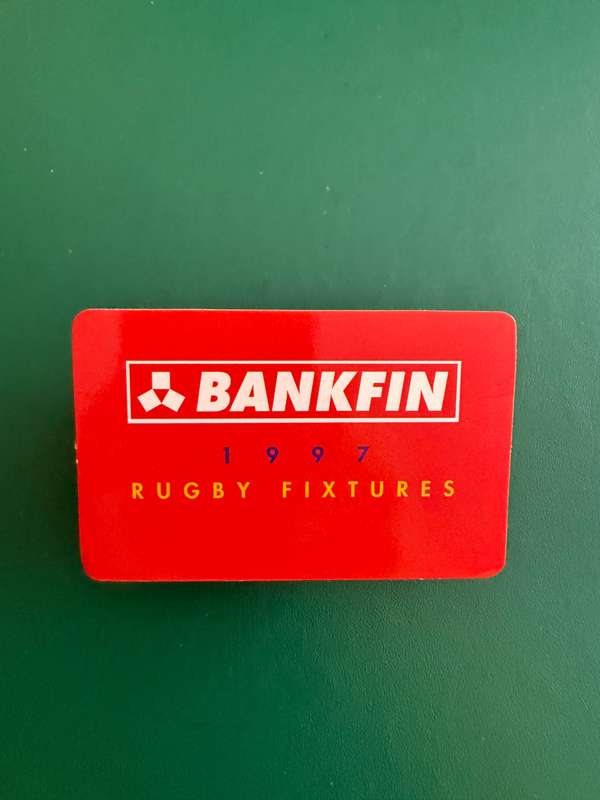 Rugby Itinerary - 1997 Rugby issued by Bankfin