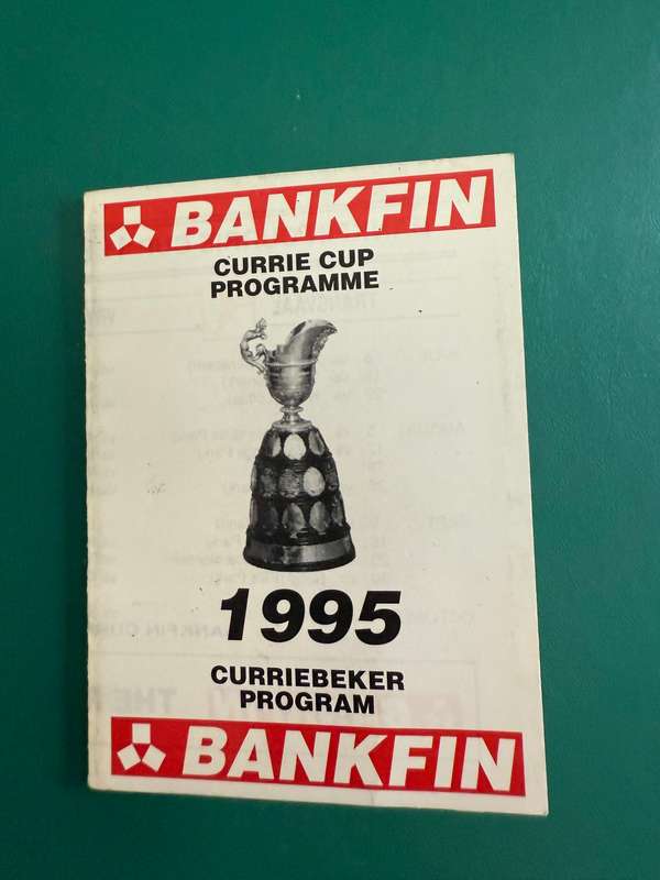 Rugby Itinerary - Bankfin Currie Cup 1995