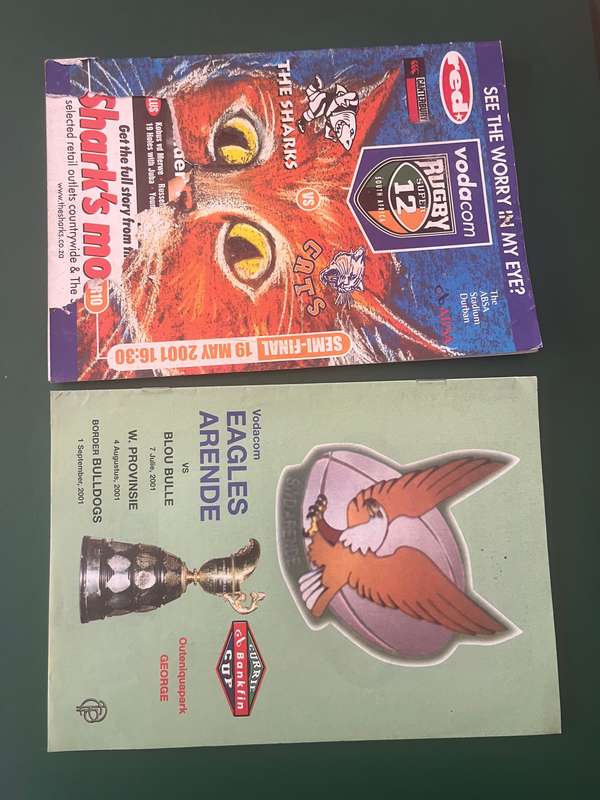 Rugby Programmes - 2 * 2001 Rugby Programmes