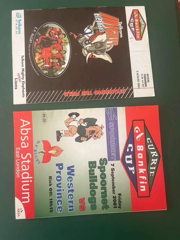 Rugby Programme - 2 * 2001 Rugby Programmes