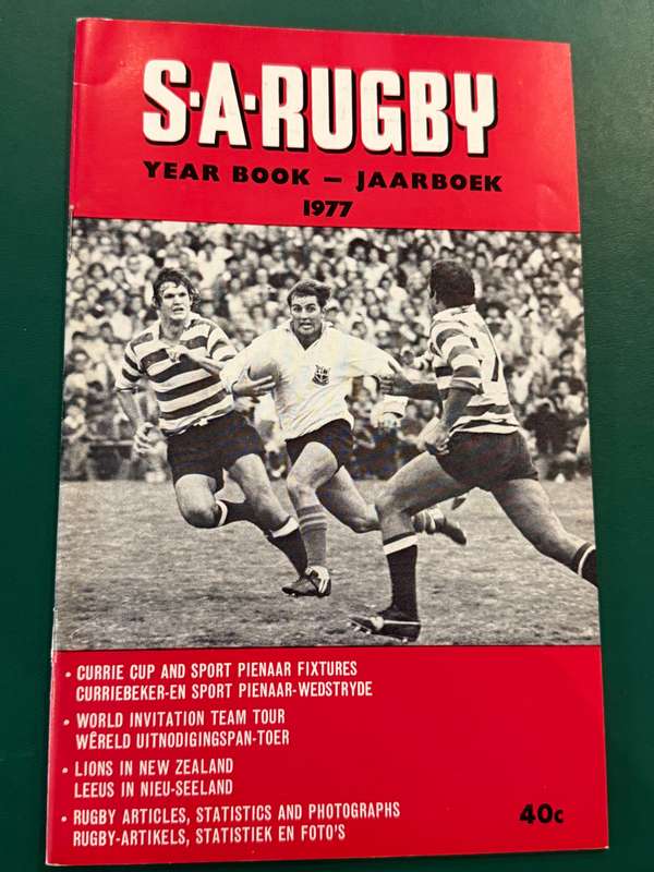 Rugby Book/Booklet- SA Rugby Annual 1977