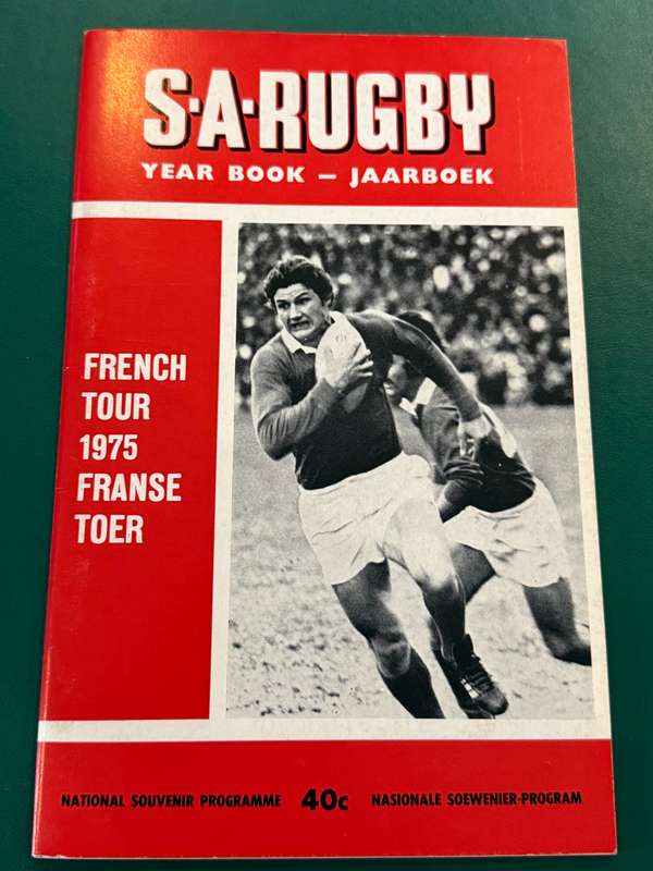 Rugby Book/Booklet- SA Rugby Annual 1975
