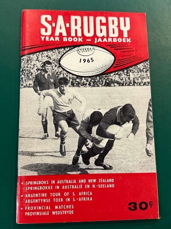 Rugby Book/Booklet- SA Rugby Annual 1965
