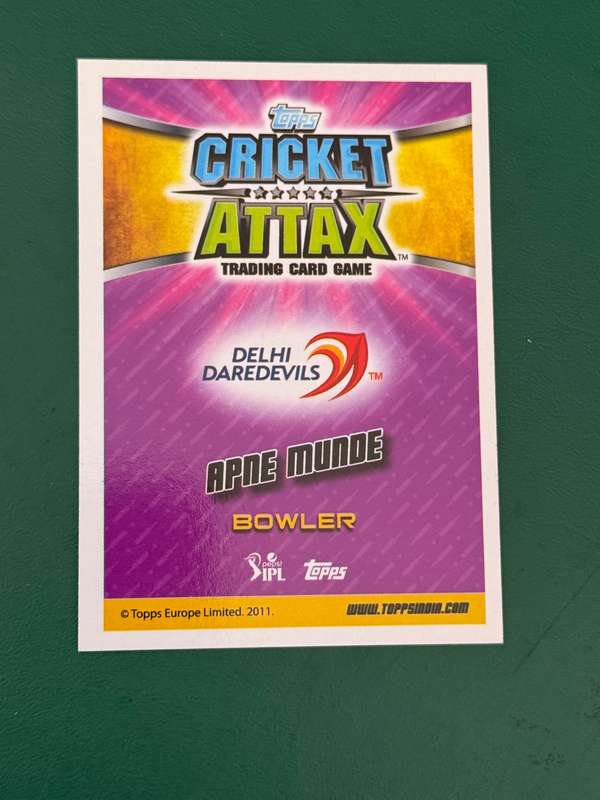 Cricket Card - *SIGNED* Mohammed Shami 2015 IPL Topps Cricket Card