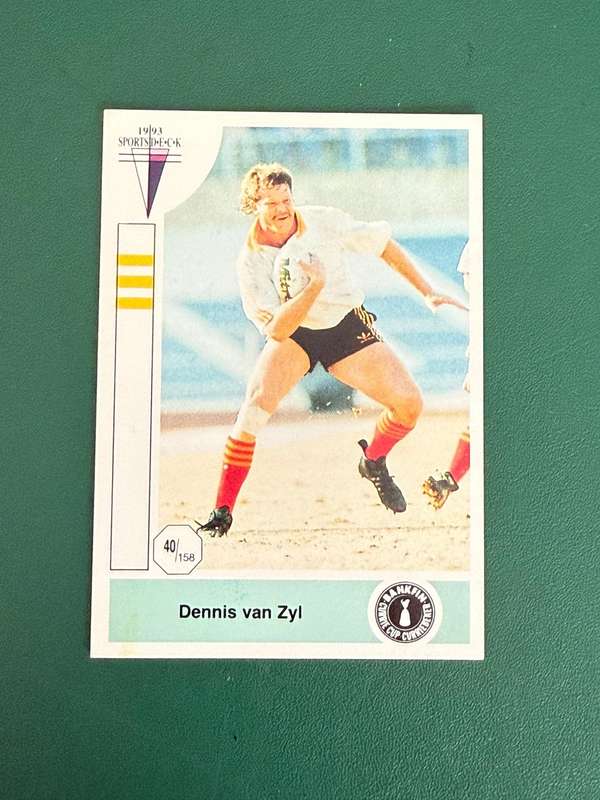 Rugby Card - Dennis Van Zyl 1993 Sports Deck Rugby Card