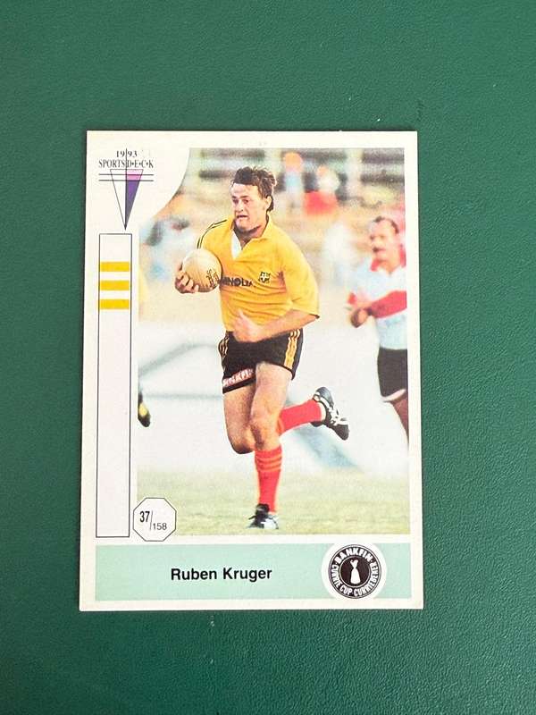 Rugby Card - Ruben Kruger 1993 Sports Deck Rugby Card