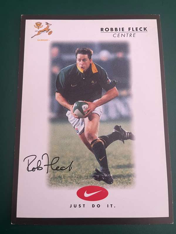 Rugby Card - Robbie Fleck 2000 Nike Rugby Card