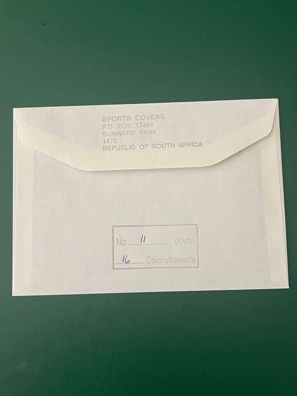 Rugby - *SIGNED* FDC/First Day Cover South-Africa vs Ireland 20/06/1998
