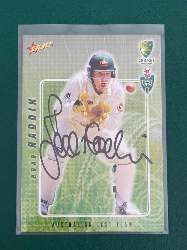 Cricket Card - *SIGNED* Brad Haddin 2008 Select Cricket Card (Nr8)