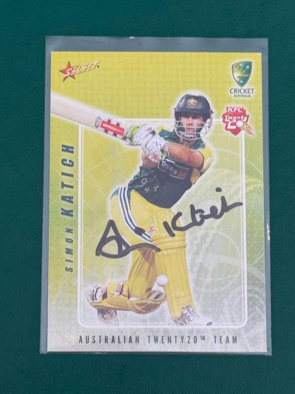 Cricket Card - *SIGNED* Simon Katich 2008 Select Cricket Card (Nr53)