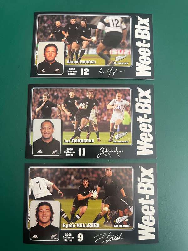Rugby Cards - 14 * 2006 Weet Bix New Zealand All Black Rugby Cards