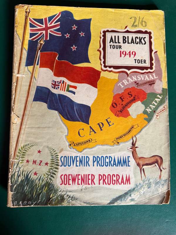 Rugby Booklet - Soevenir Programme All Blacks 1949