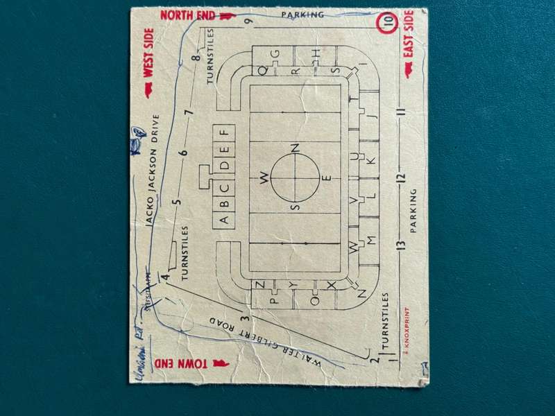 Rugby Ticket - South-Africa vs France 19/06/1971 (Kingspark, Durban)