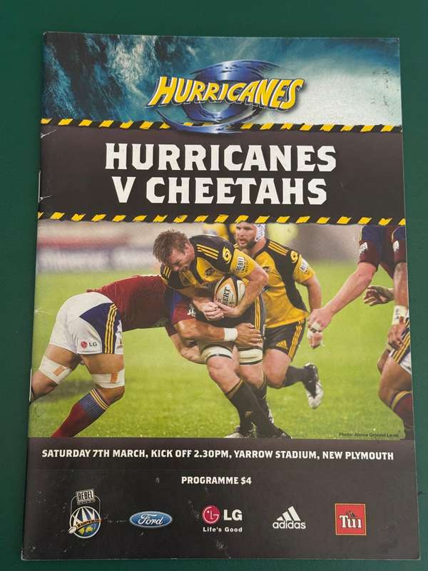 Rugby Programme - Hurricanes vs Cheetahs 07/03/2010