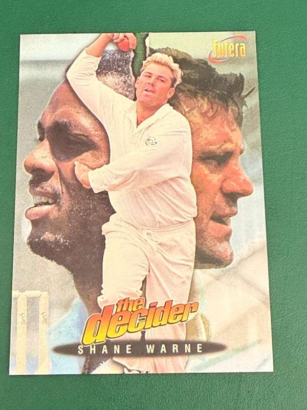 Cricket Card - Shane Warne (Nr17) 1996 Futera Cricket Card