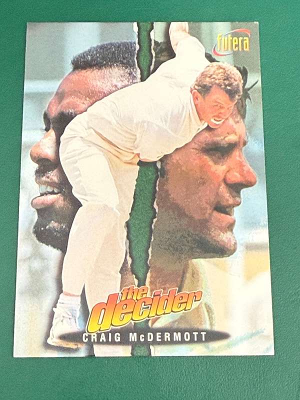Cricket Card - Craig Mcdermott (Nr15) 1996 Futera Cricket Card