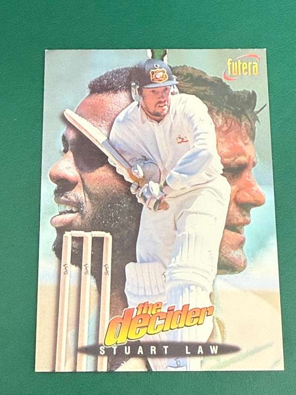 Cricket Card - Stuart Law (Nr13) 1996 Futera Cricket Card