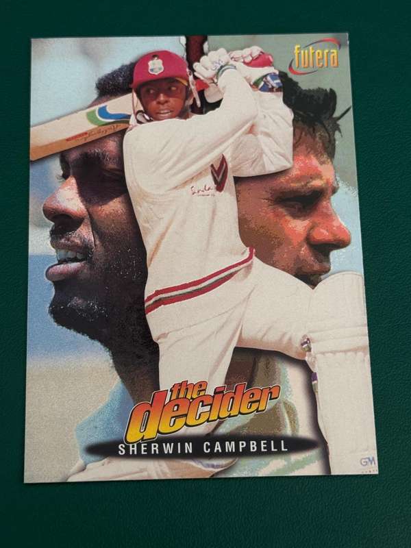 Cricket Card - Sherwin Campbell (Nr11) 1996 Futera Cricket Card