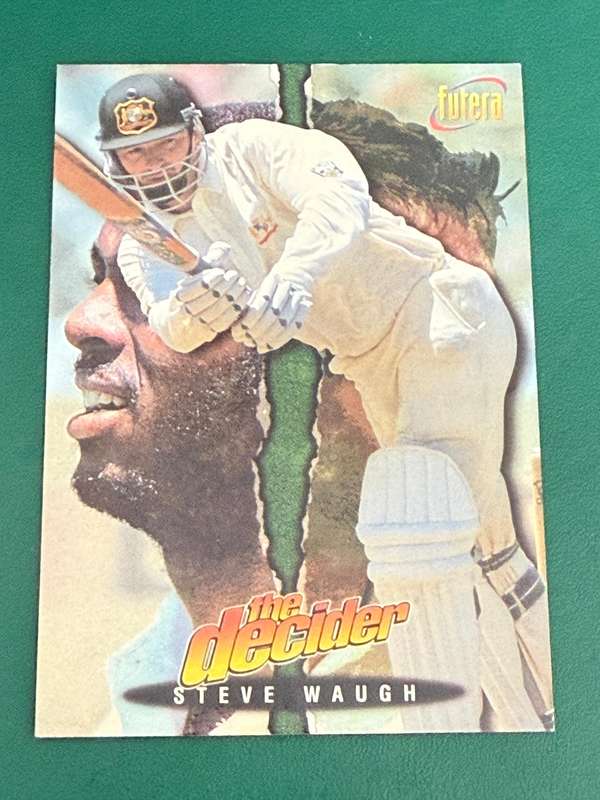 Cricket Card - Steve Waugh (Nr9) 1996 Futera Cricket Card