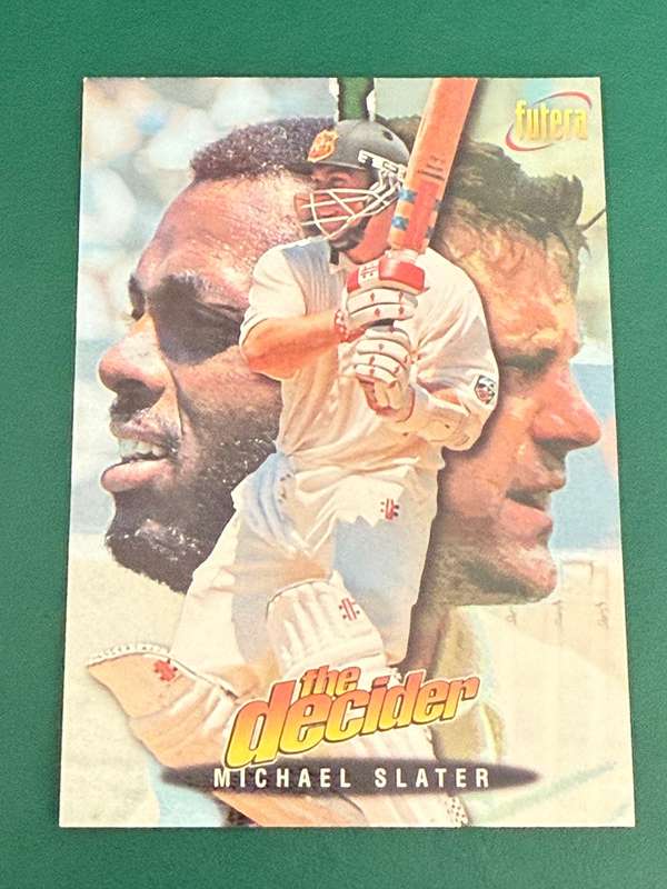 Cricket Card - Michael Slater (Nr7) 1996 Futera Cricket Card