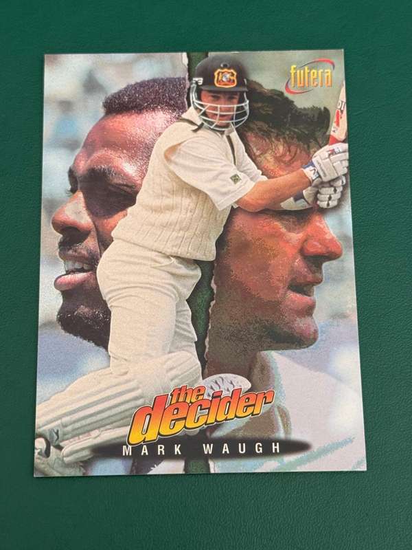 Cricket Card - Mark Waugh (Nr5) 1996 Futera Cricket Card