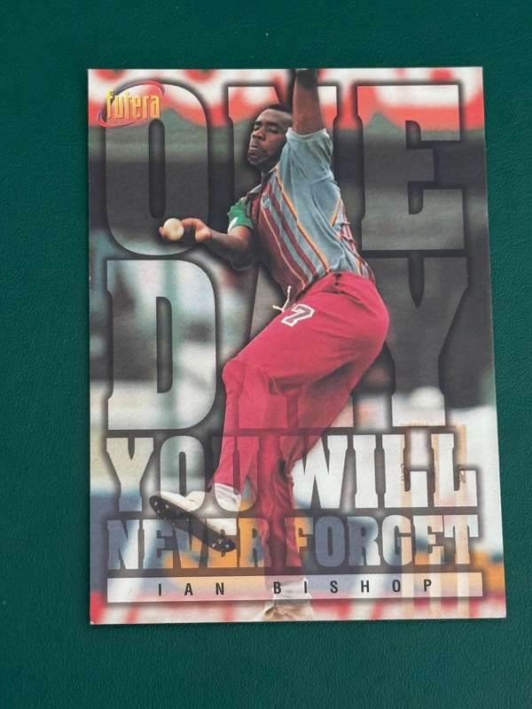 Cricket Card - Ian Bishop (nr67) 1996 Futera Cricket Card