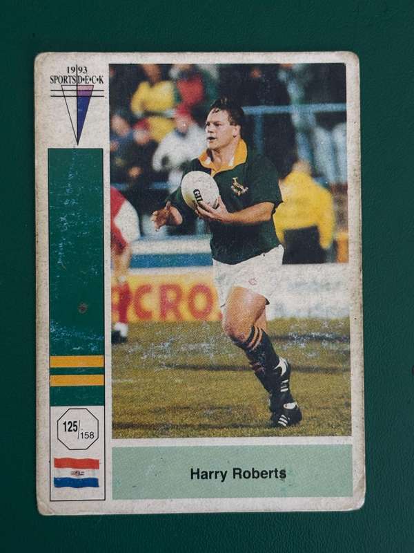 Rugby Card - Harry Roberts 1993 Sports Deck Rugby Card