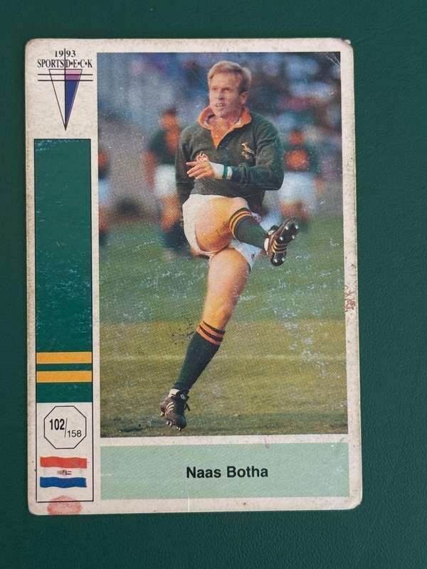 Rugby Card - Naas Botha 1993 Sports Deck Rugby Card