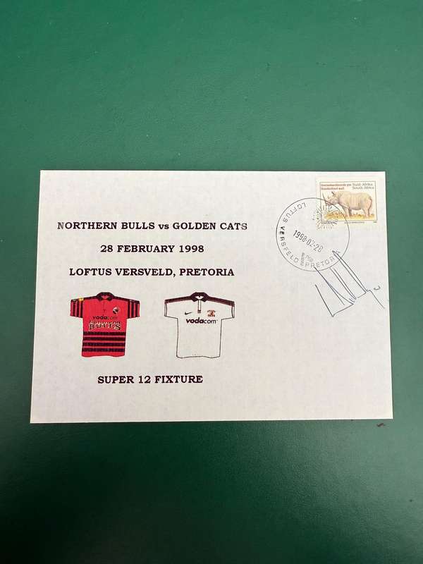 First Day Cover /FDC - *SIGNED* Northern-Bulls vs Golden Cats 28/02/1998