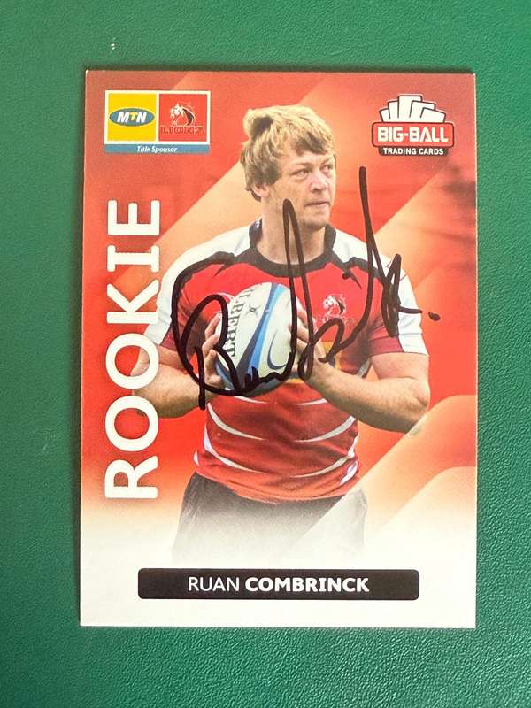 Rugby Card - *SIGNED* Ruan Combrinck 2012 Big Ball Rugby Card