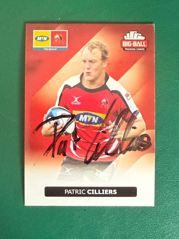 Rugby Card - *SIGNED* Pat Cilliers 2012 Big Ball Rugby Card