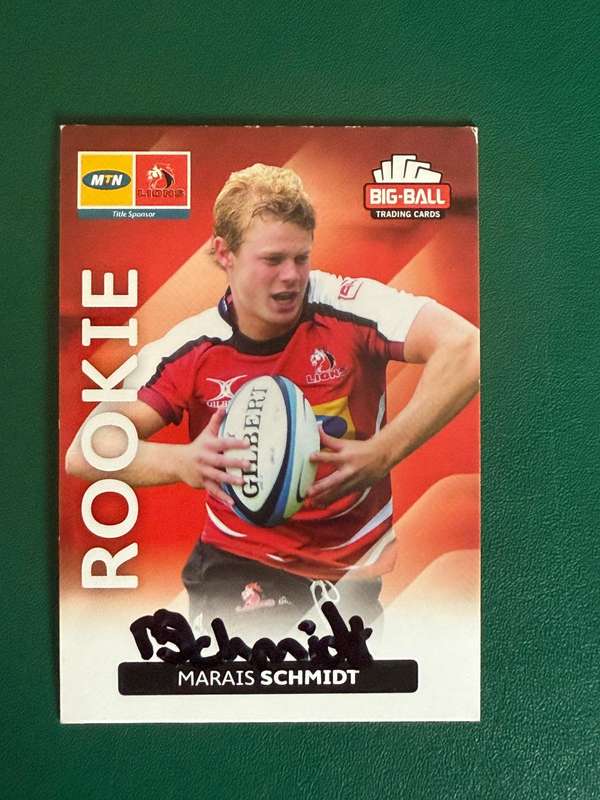 Rugby Card - *SIGNED* Marais Schmidt 2012 Big Ball Rugby Card