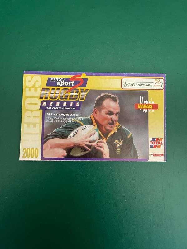 Rugby Card - Charl Marais 2000 Total Rugby Card